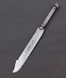Gorhama aesthetic sterling serrated cake knife